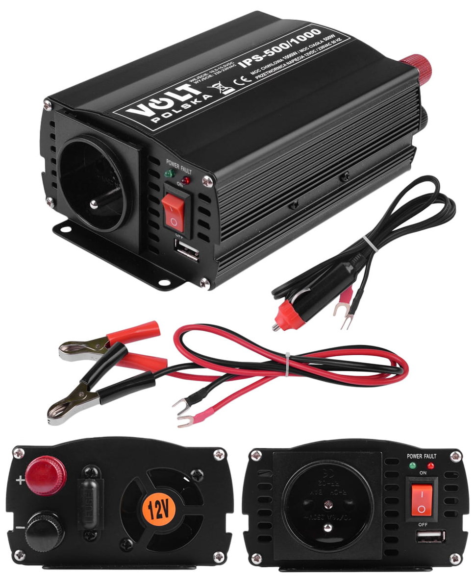 Przetwornica napięcia Volt IPS 500/1000 12V 1000/500W 12/230V