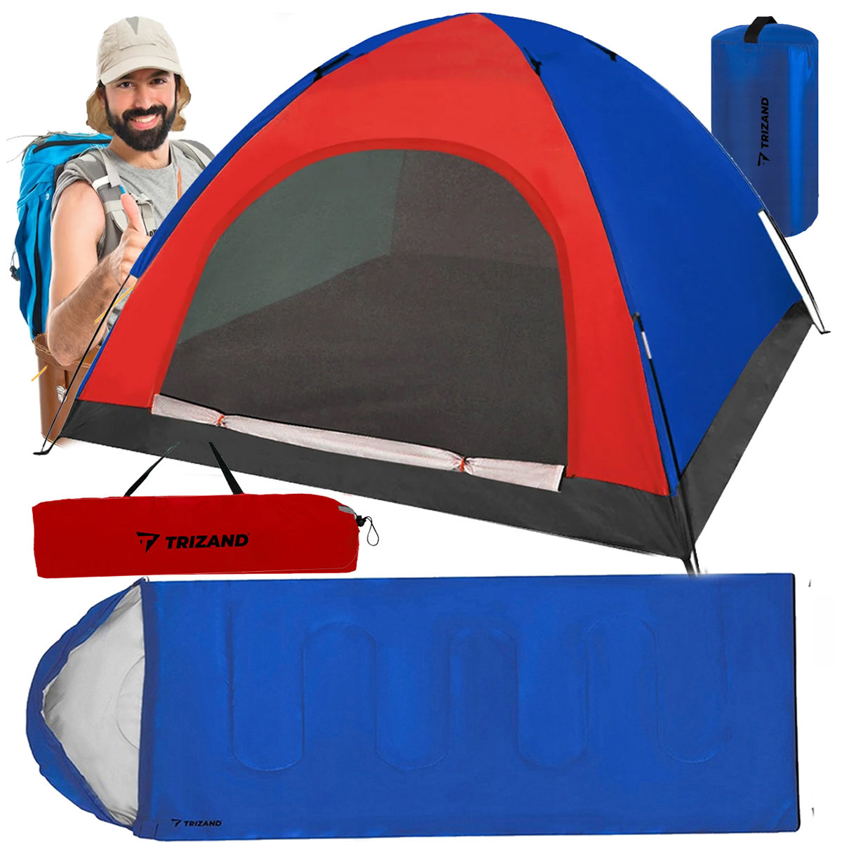 NAMIOT TURYSTYCZNY IGLO ŚPIWÓR TURYSTYCZNY KOŁDRA D542Z