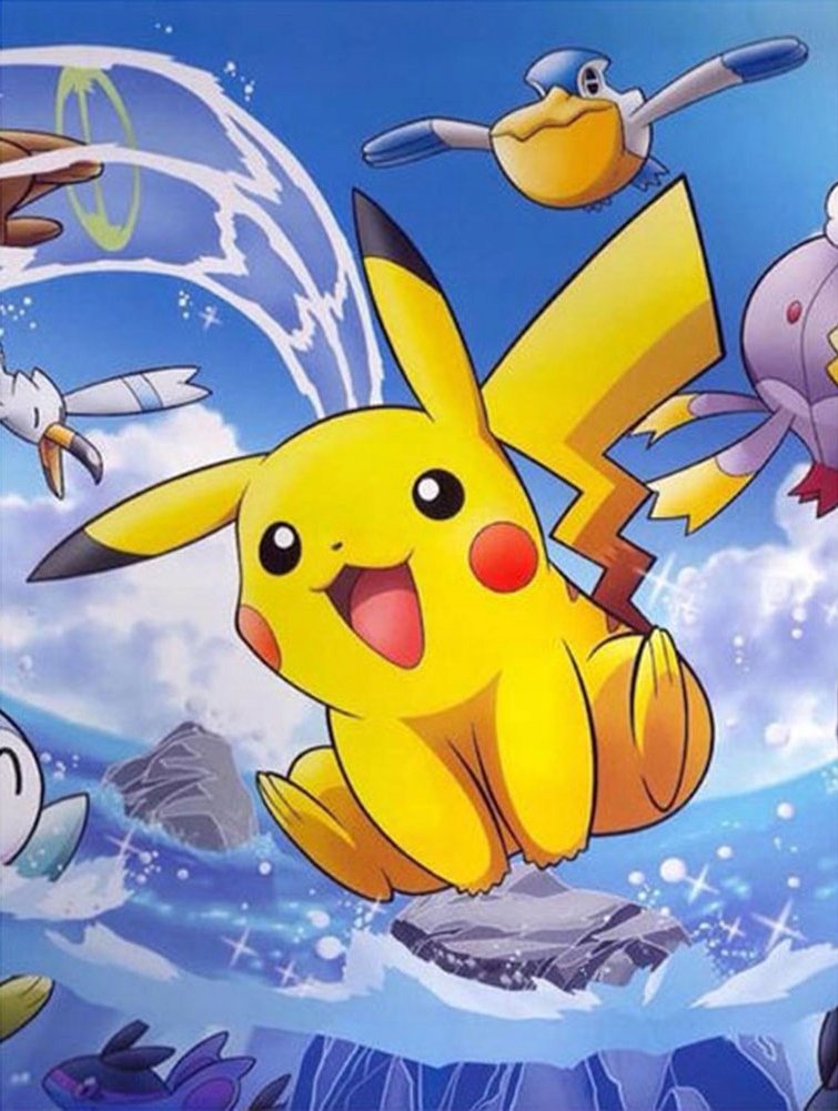 Haft Diamond Painting Mozaika diamentowa Pikachu