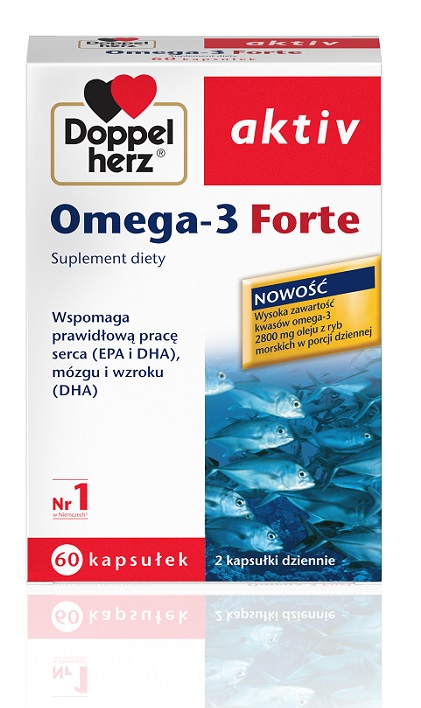 Queisser Pharma GMBH & CO. DoppelHerz Aktiv Omega-3 Forte 60 kapsułek 3732241
