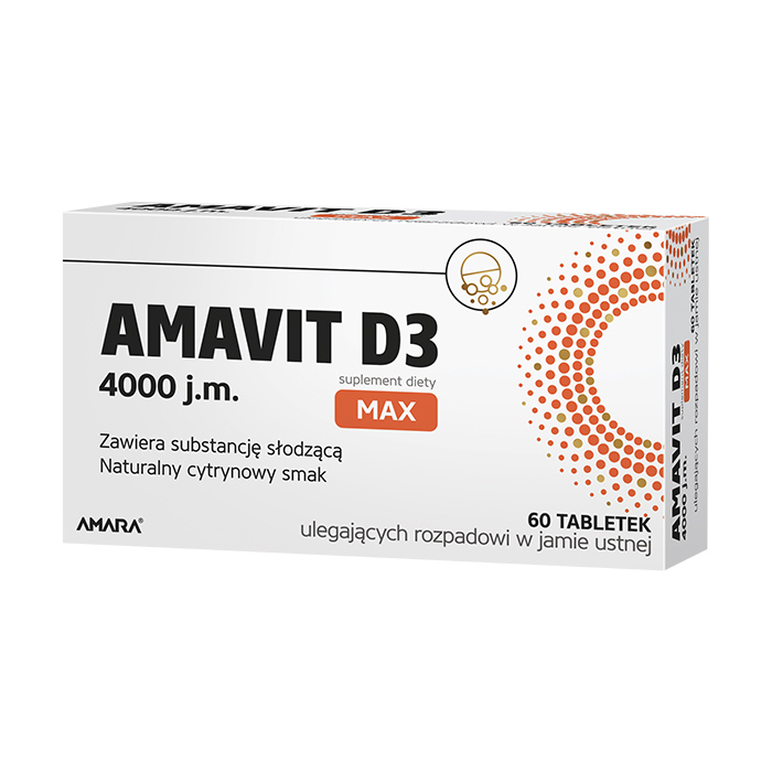Amavit D3 Max 4000 j.m. 60 tabletek