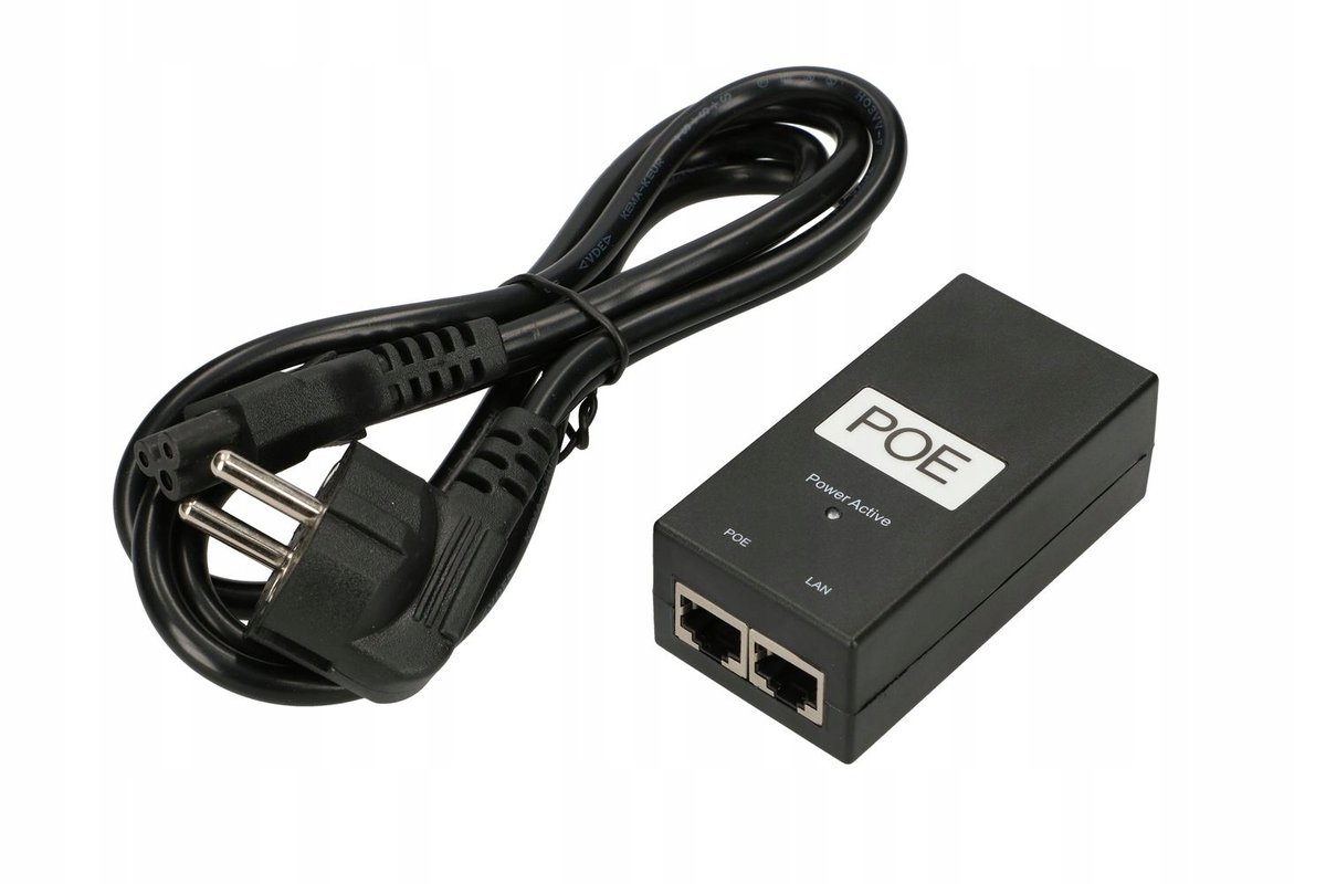 ExtraLink POE 24V-12W POWER ADAPTER WITH AC CABLE (EX.14152)