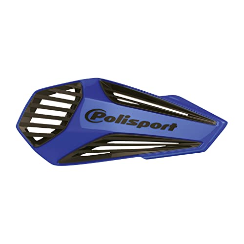 POLISPORT 8308400007 - MX AIR 1 punkt mocowania MX-Style plastikowe ochraniacze na ręce z zestawem montażowym w zestawie kompatybilne ze wszystkimi modelami enduro/mx/atv w kolorze niebiesko-czarnym