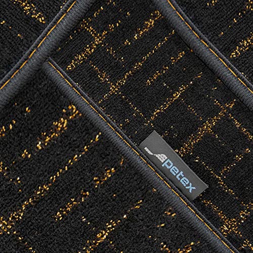 PETEX Nowoczesny dywanik samochodowy Premium dopasowany do kabiny pasażerskiej, złoty, 1-częściowy