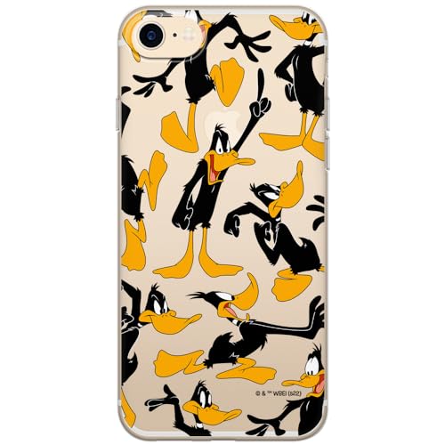 ERT GROUP etui na telefon Iphone 7/8/ SE 2/ SE 3, case oryginalny i oficjalnie licencjonowany przez Looney Tunes, wzór Duffy 002, optymalnie dopasowane, plecki z TPU częściowo przeźroczyste