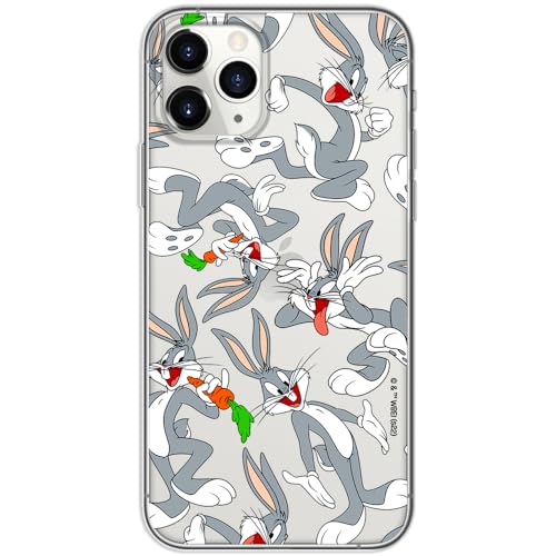 ERT GROUP etui na telefon Iphone 11 PRO, case oryginalny i oficjalnie licencjonowany przez Looney Tunes, wzór Bugs 013, optymalnie dopasowane, plecki z TPU częściowo przeźroczyste