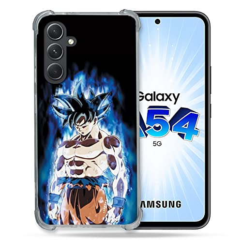 Cokitec wzmocnione szkło hartowane obudowa dla Samsung Galaxy A54 5G manga Dragon Ball Sangoku czarna