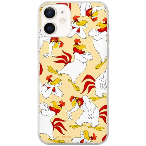 ERT GROUP etui na telefon Iphone 12 Mini, case oryginalny i oficjalnie licencjonowany przez Looney Tunes, wzór Foghorn Leghorn 001, optymalnie dopasowane, plecki z TPU częściowo przeźroczyste
