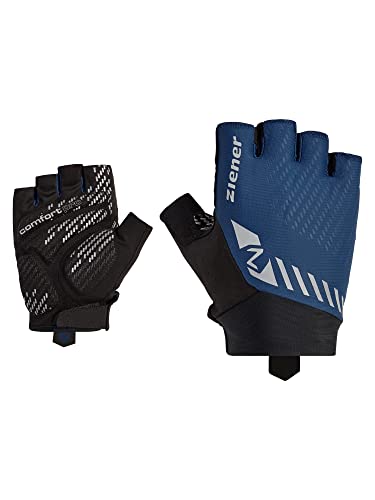 Ziener COSTY męskie rękawiczki rowerowe/górskie/rowerowe | krótkie palce - oddychające, amortyzujące, granatowe, rozmiar 7,5
