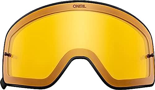 O'NEAL | Części zamienne do gogli motocrossowych | Motocykl Enduro | wysokiej jakości i odporne na uderzenia, ze 100% ochroną przed promieniowaniem UV | B 50 Goggle Czarny Spare Leans | Żółte