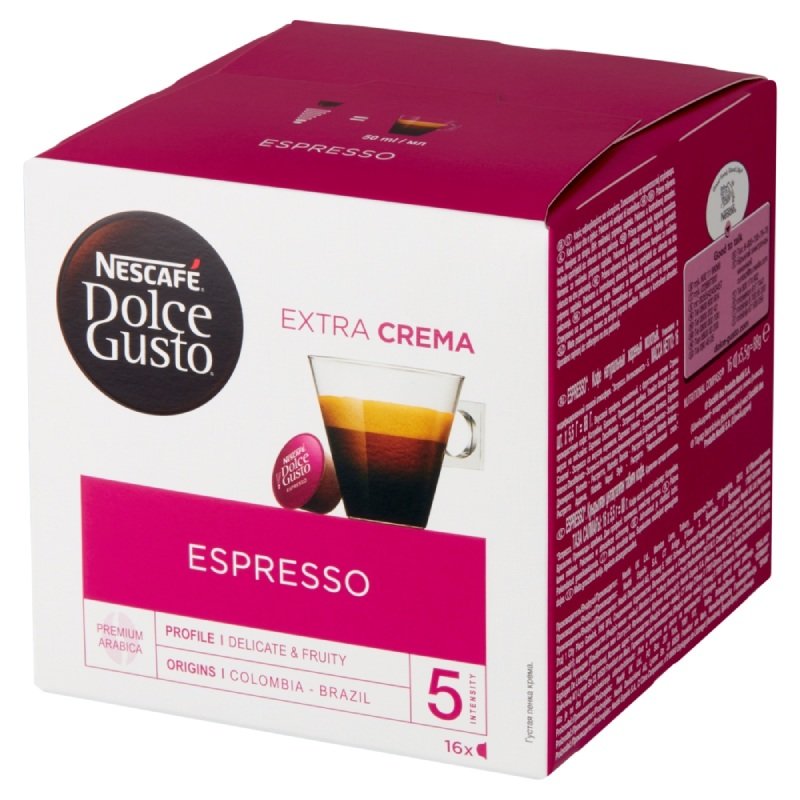 SUPER CENA - TANIA DOSTAWA ! -  ! Kawa Nescafe Dolce Gusto Espresso 16 kaps - PACZKOMAT, POCZTA, KURIER