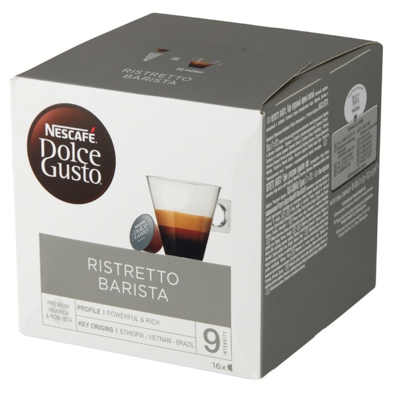 SUPER CENA - TANIA DOSTAWA ! -  ! Kawa Nescafe Dolce Gusto Ristretto Barista 16 kaps - PACZKOMAT, POCZTA, KURIER