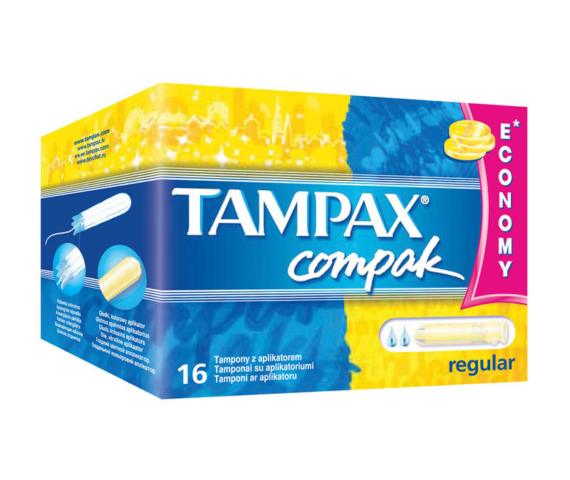Tampax, Compak Regular, Tampony higieniczne, 16 szt.