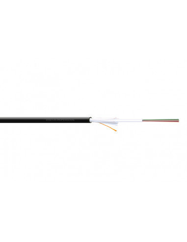 Kabel światłowodowy uniwersalny DIGITUS 12 wł. SM 9/125 G652D, Dca, LSOH, 1500N, czarny,A/I-DQ(ZN)BH