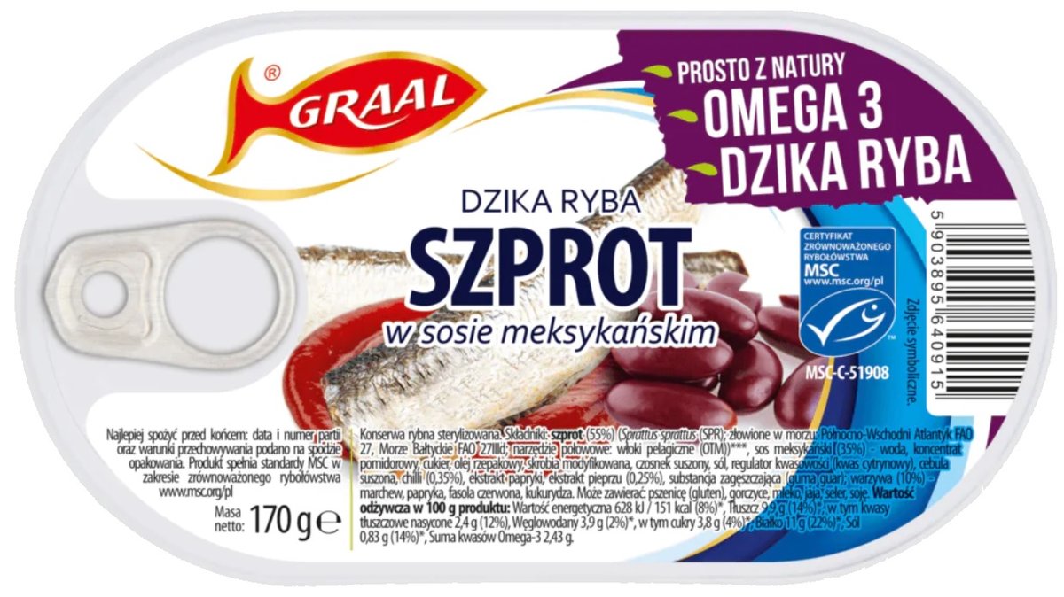 GRAAL Szprot w sosie Meksykańskim 170g