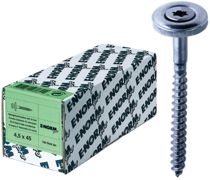 Wkręty farmerskie Torx nierdzewne 4,5x25mm 100szt E-NORMpro