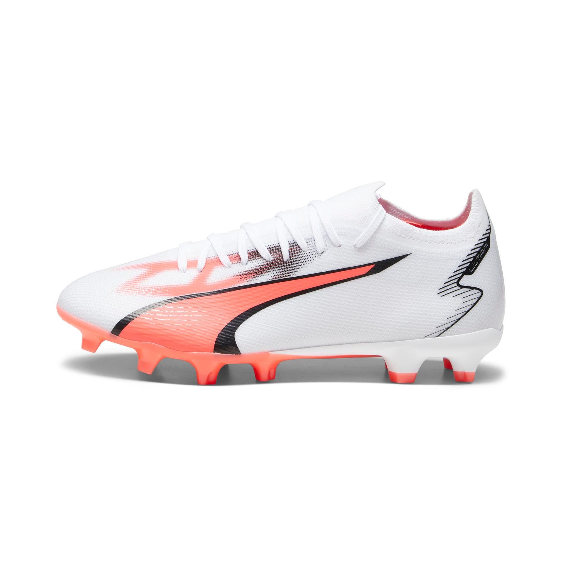 Buty piłkarskie Puma Ultra Match FG/AG M 107347 (kolor Biały. Pomarańczowy, rozmiar 41)