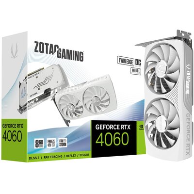 Zotac GeForce RTX 4060 Twin Edge OC White Edition 8GB GDDR6 ZT-D40600Q-10M
