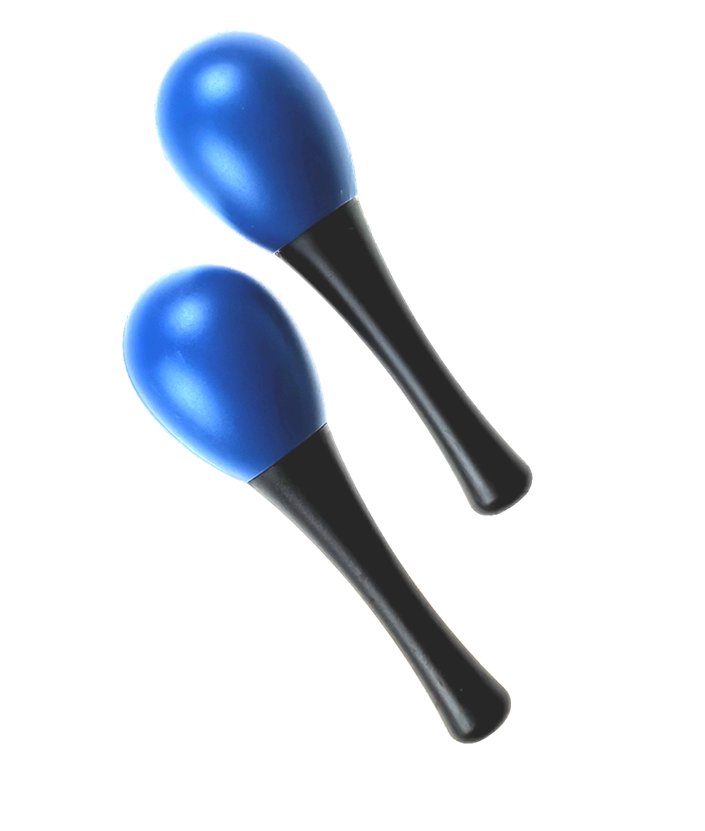 Maraksy M22 niebieskie para grzechotka shaker z tworzywa