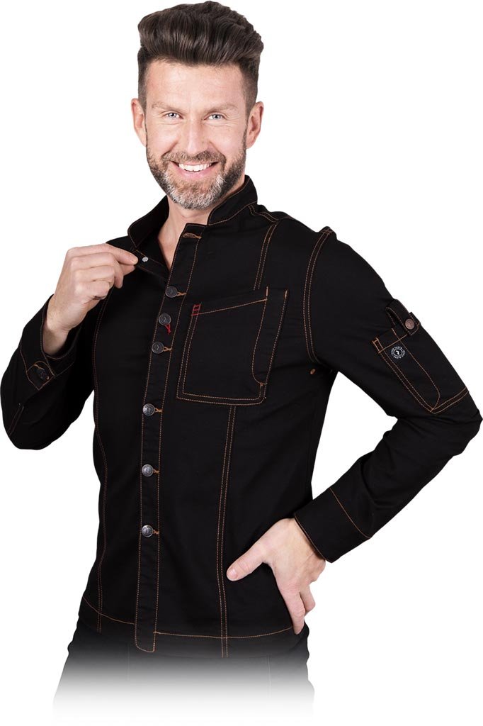 Bluza kucharska ochronna czarny roz.XL