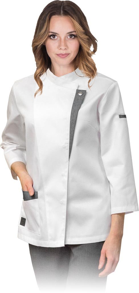 Reis DOLCE-L - bluza damska z długim rękawem, 6 zatrzasków, 65% poliester, 35% bawełna, 200 g/m - S-2XL.