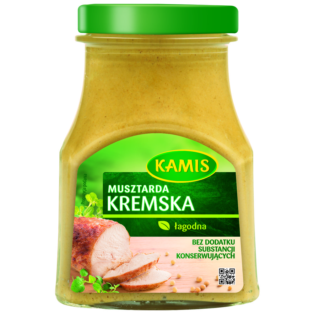 Kamis musztarda kremska łagodna 185g