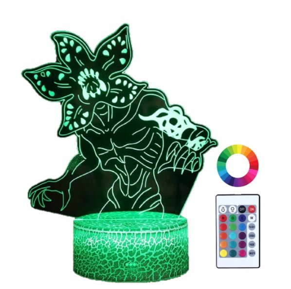 Lampka Nocna 3D Led Stranger Things Demogorgon