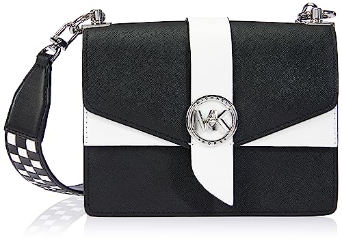Michael Kors Women's Greenwich torba na ramię, BLK/OPTICWHT, Blk/Opticwht