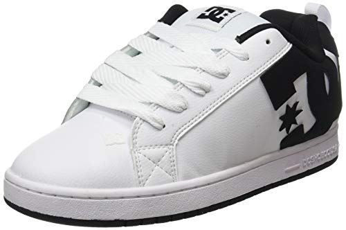 DC Shoes Męskie trampki Court Graffik, Bia?y Czarny Czarny, 48.5 EU