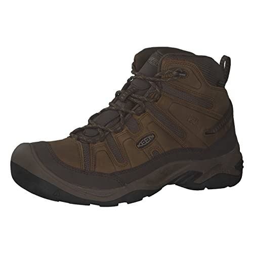 KEEN Męskie buty trekkingowe Circadia Mid, Pręgowany bizon, 40 EU