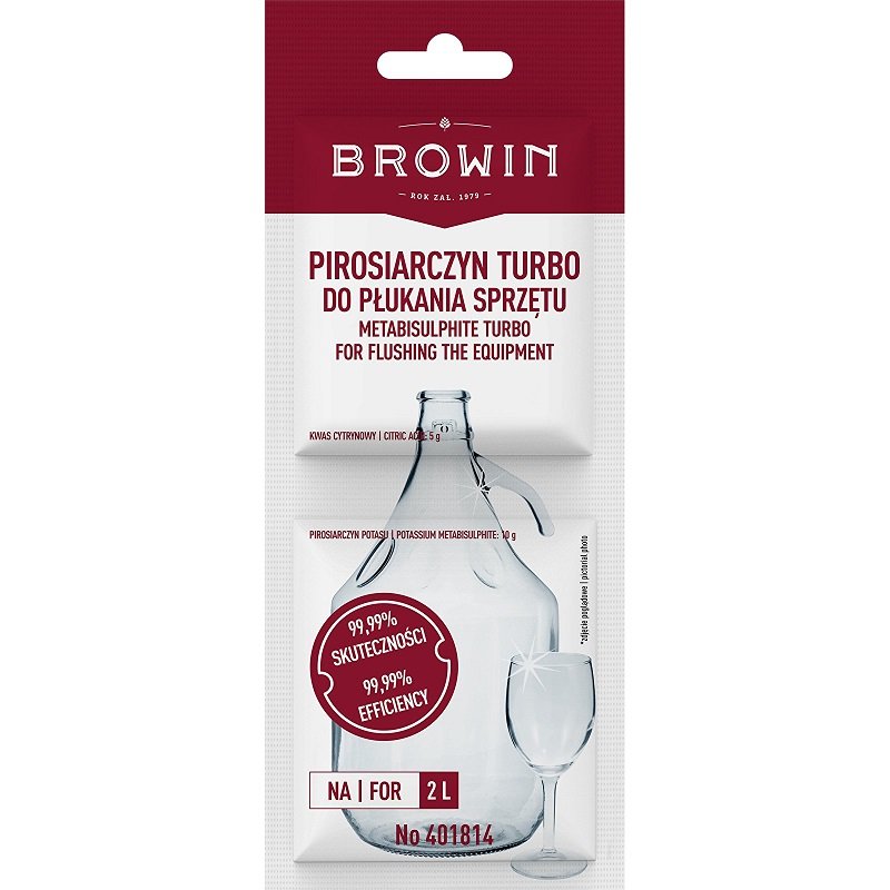BROWIN Pirosiarczyn 15 g TURBO BROWIN
