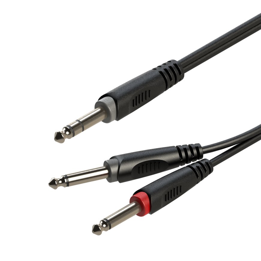 Kabel jack stereo 2 jack mono Roxtone Samurai 3 m