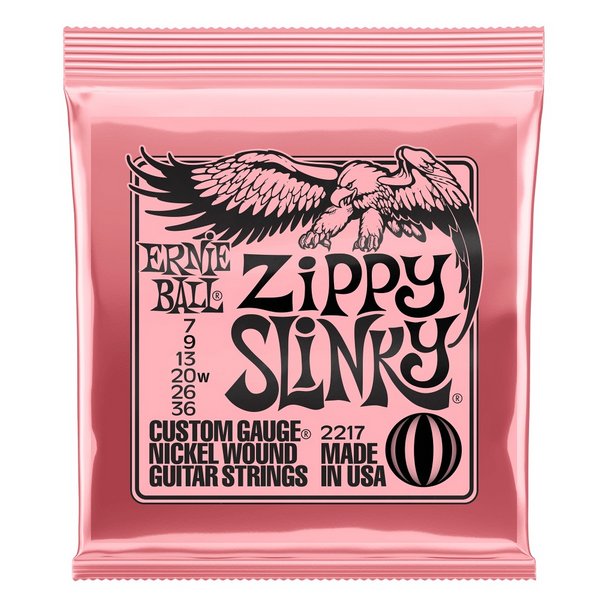 Ernie Ball Zippy Slinky Nickel Wound Electric Guitar Strings - 7-36 Gauge