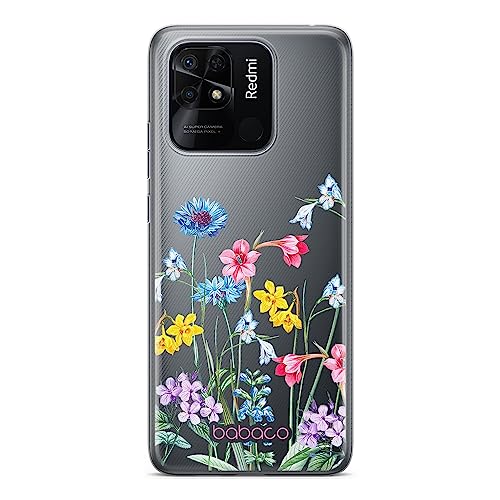 ERT GROUP etui na telefon Xiaomi REDMI 10C, case oryginalny i oficjalnie licencjonowany przez Babaco, wzór Flowers 040, optymalnie dopasowane, plecki z TPU częściowo przeźroczyste