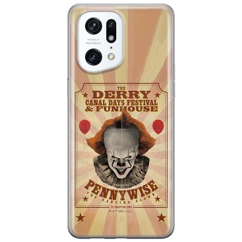 ERT GROUP etui na telefon Oppo FIND X5 PRO, case oryginalny i oficjalnie licencjonowany przez Horror, wzór It 023, optymalnie dopasowane, plecki z TPU