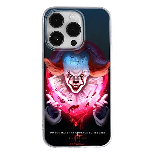 ERT GROUP etui na telefon Iphone 14 PRO MAX, case oryginalny i oficjalnie licencjonowany przez Horror, wzór It 020, optymalnie dopasowane, plecki z TPU częściowo przeźroczyste
