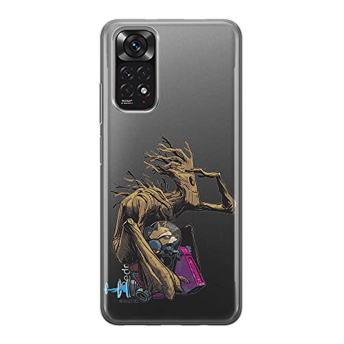 ERT GROUP etui na telefon Xiaomi REDMI NOTE 11S 4G / REDMI NOTE 11 4G, case oryginalny i oficjalnie licencjonowany przez Marvel, wzór Guardians of the Galaxy 004, plecki z TPU częściowo przeźroczyste