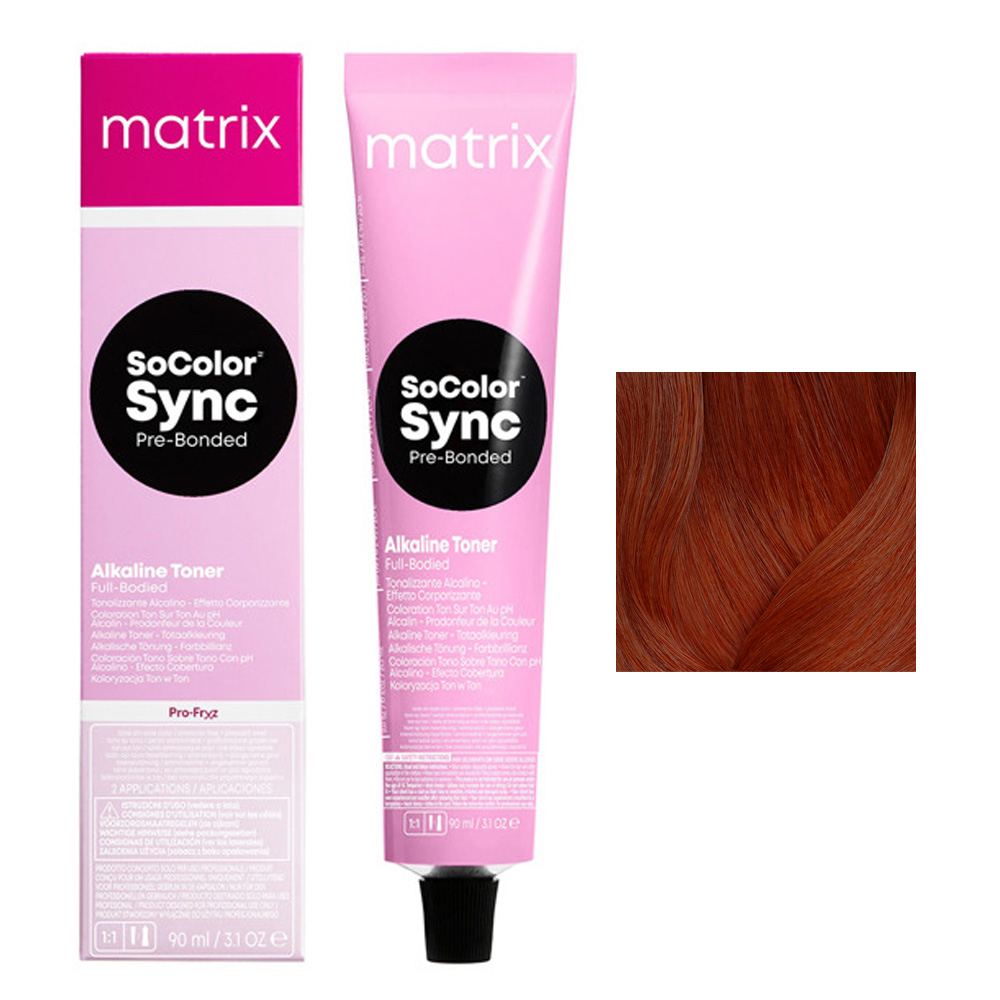 Matrix SoColor Sync, alkaiczny toner do wosw z technologi Pre-Bonded, 6BR, 90ml