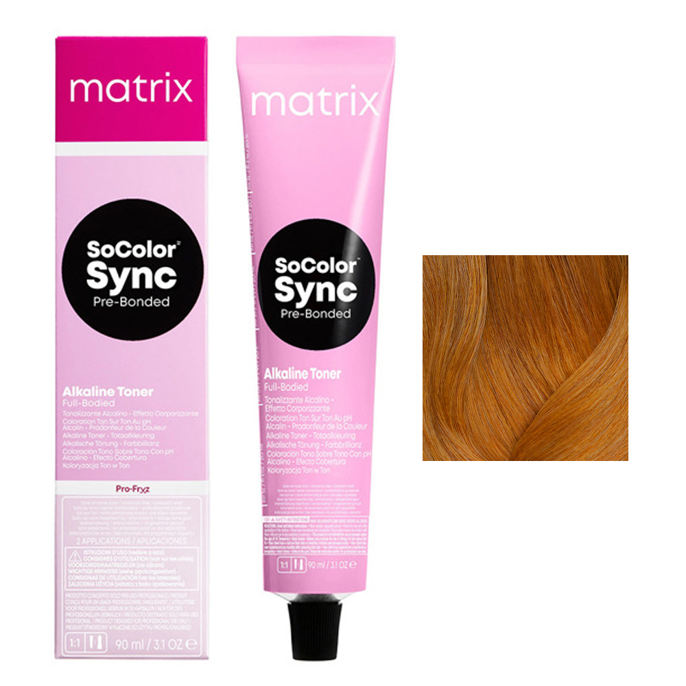 Matrix SoColor Sync, alkaiczny toner do wosw z technologi Pre-Bonded, 8BC, 90ml