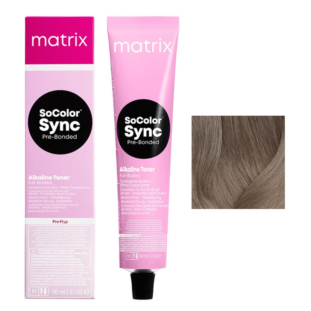 Matrix SoColor Sync, alkaiczny toner do włosów z technologią Pre-Bonded, 7NV, 90ml