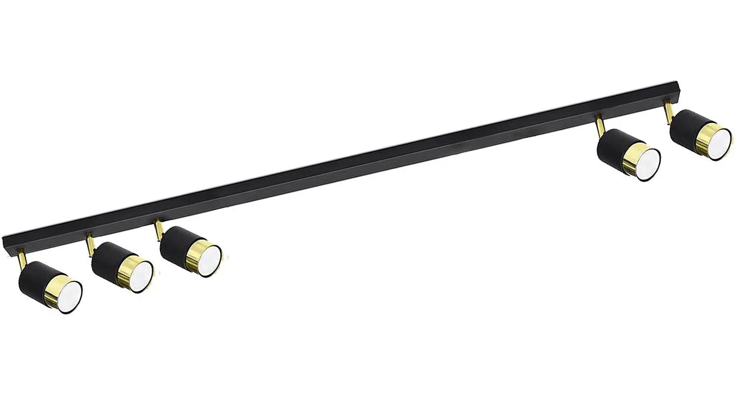 Plafon sufitowy z pięcioma ruchomymi spotami - 3X A282 R8-D56