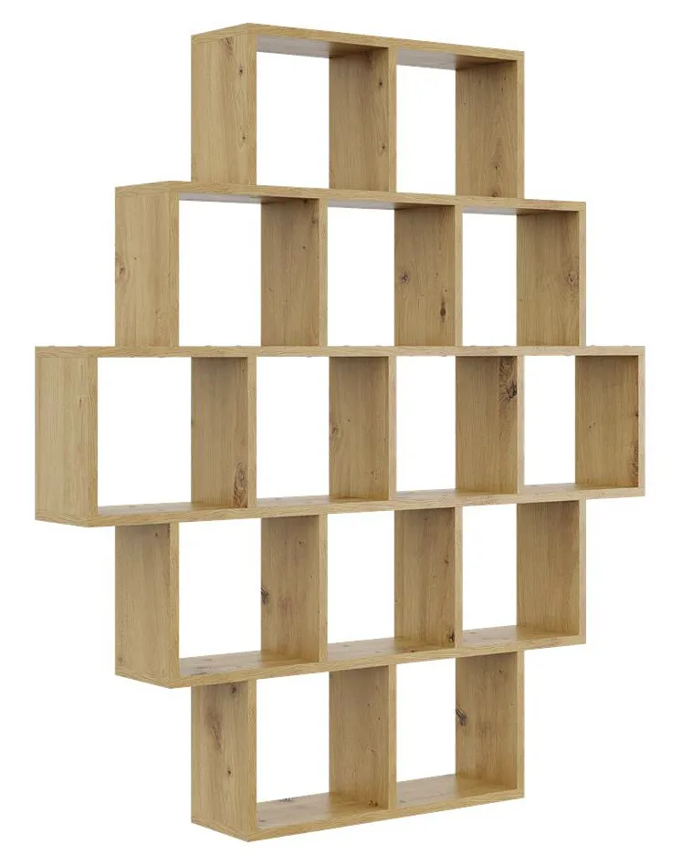 Skandynawski regał wiszący lub stojący dąb artisan Z1-A21