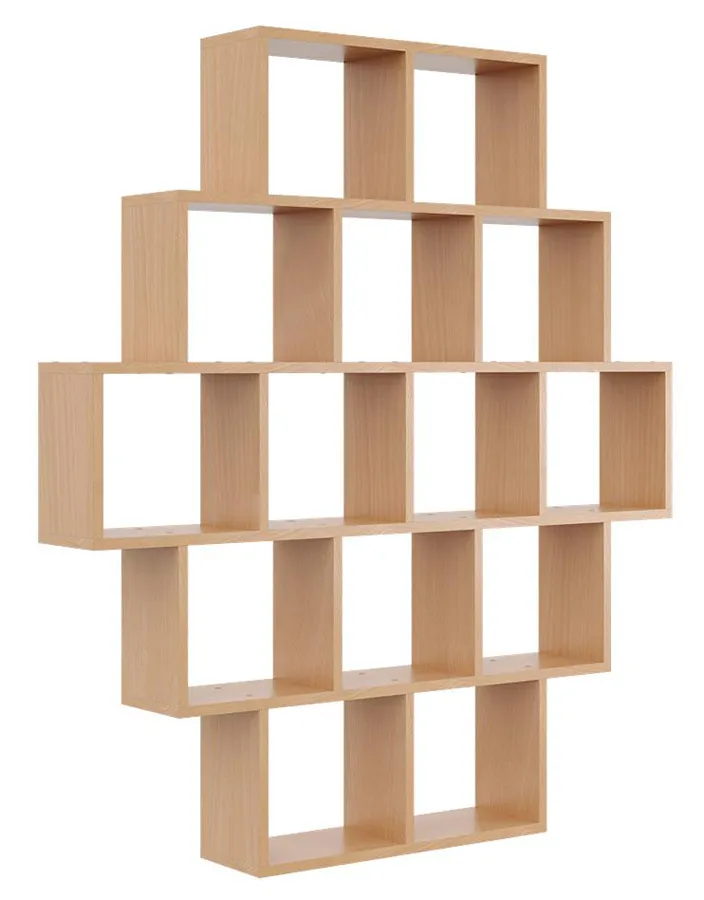 Skandynawski regał wiszący lub stojący w kolorze buk Z4-G81