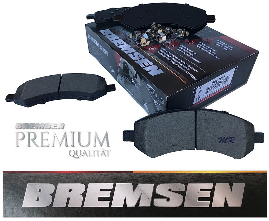 Klocki hamulcowe przednie CERAMICZNE z zestawem montażowym Dodge RAM 1500 Pickup 5 szpilek 2006-