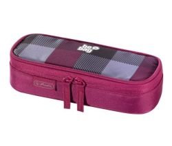Piórnik kosmetyczka Cube Karo Burgund
