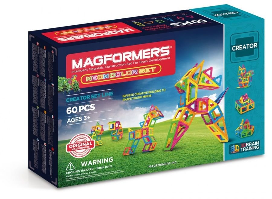 Magformers Dante Klocki Neon Color Set 60