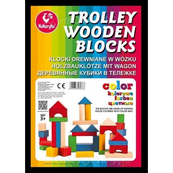 Promatek Klocki w wózku kolorowe