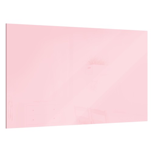 Фото - Дошка офісна Allboards Tablica szklana magnetyczna Bubblegum pink 90x60cm - bezramowa tablica szk 
