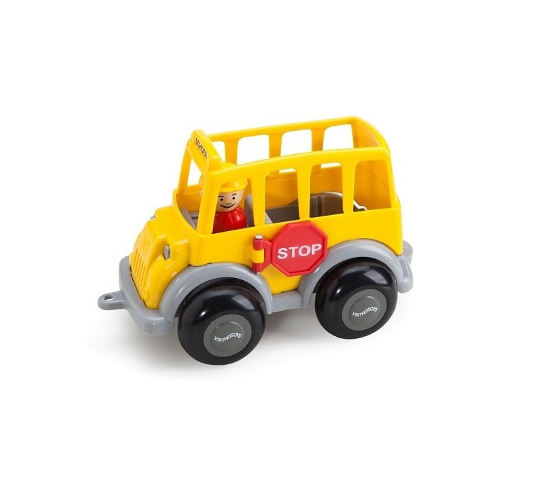 Viking Toys Pojazd autobus szkolny z figurkami midi