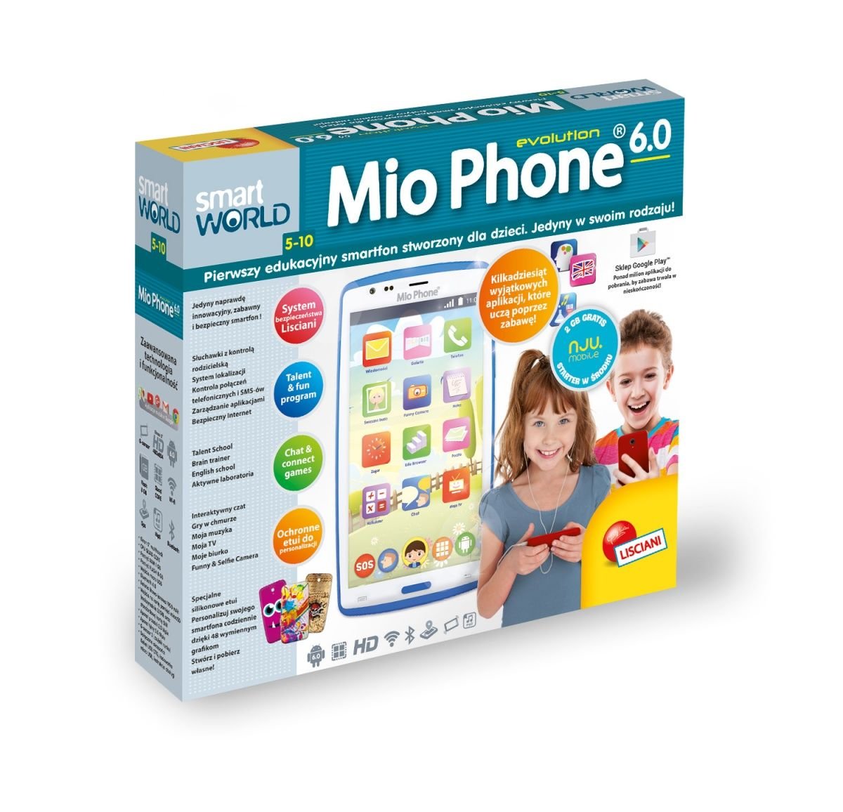 Lisciani Giochi Smartfon MIO Phone HD Niebieski 304-P54756